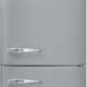 Smeg FAB32RSV5 отдельностоящий двухдверный холодильник стиль 50-х годов 60 см серебристый No-frost