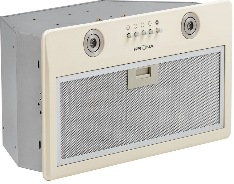 Krona steel RUNA 600 ivory PB вытяжка кухонная