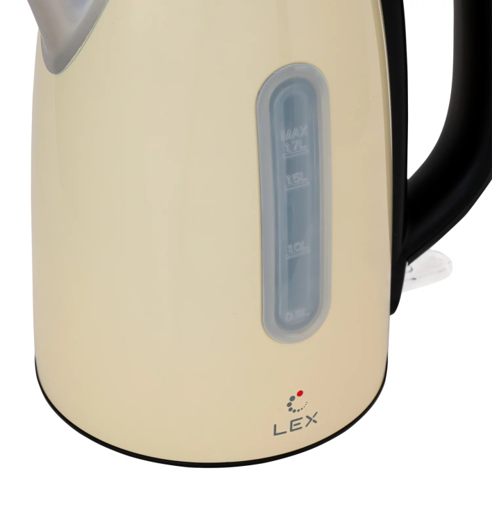 LEX LX 30017-3 чайник электрический бежевый