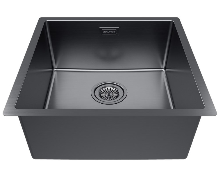 Paulmark LASSAN 44 UNI вороненая сталь мойка