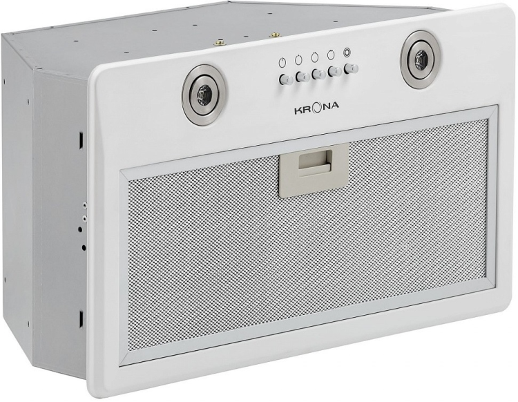 Krona steel RUNA 600 white PB вытяжка кухонная