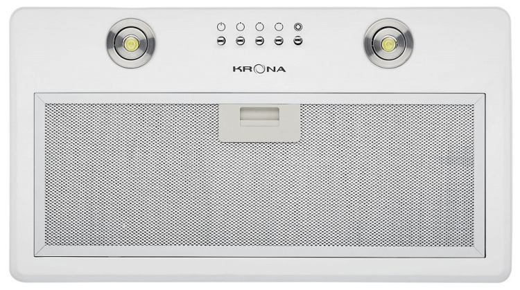 Krona steel RUNA 600 white PB вытяжка кухонная