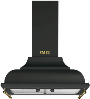 Smeg KC16AOE вытяжка настенная черная
