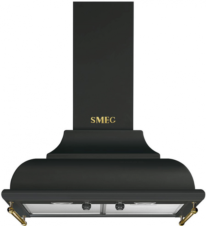 Smeg KC16AOE вытяжка настенная черная