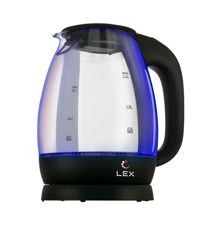 LEX LX 3002-1 чайник электрический черный