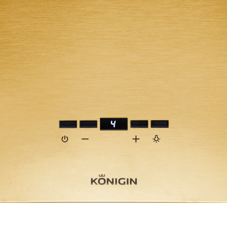 Konigin Geometry Gold/Black Glass вытяжка