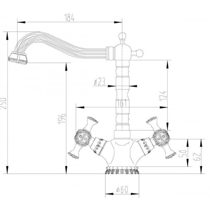 Zorg A 7005K-BR смеситель