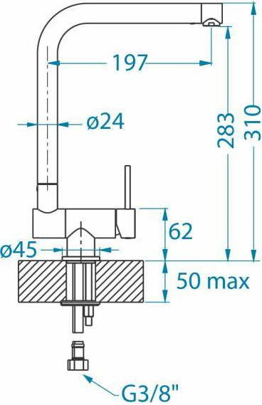 Alveus COLUMBA CHR смеситель