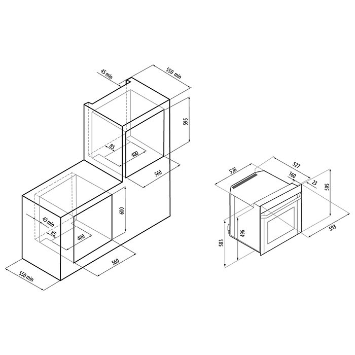 Fornelli FET 60 SALVATORE WH духовой шкаф электрический