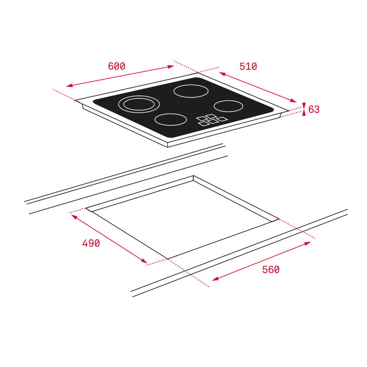 Teka TB 6415 электрическая варочная поверхность