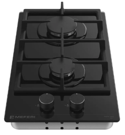 Meferi MGH302BK GLASS LIGHT газовая варочная поверхность