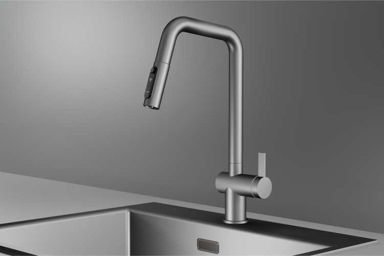 Granula KS-7273 сталь матовая смеситель