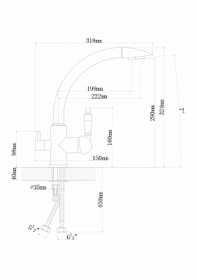 Florentina ШАЛЕ песочный смеситель