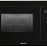 Smeg FMI120N2 встраиваемая микроволновая печь с грилем 60 см высота 38 см 3 функции черное стекло