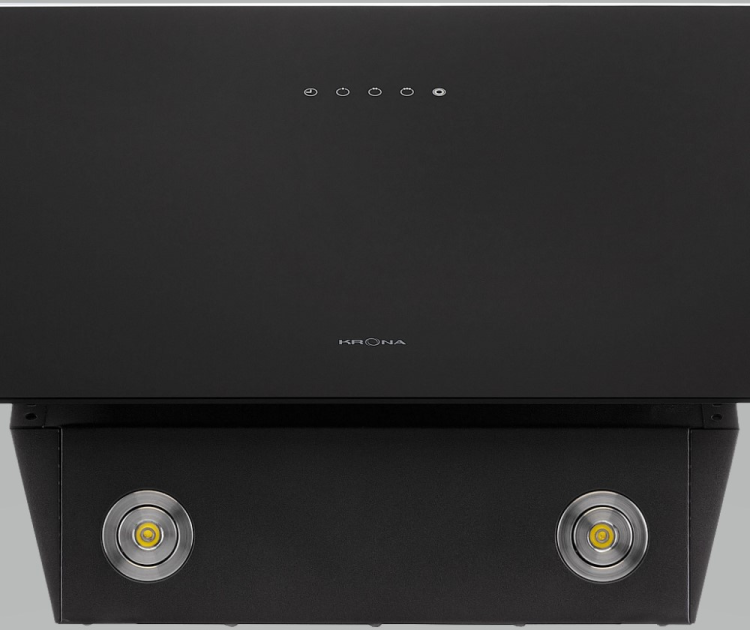 Krona steel LIORA 900 black S вытяжка кухонная