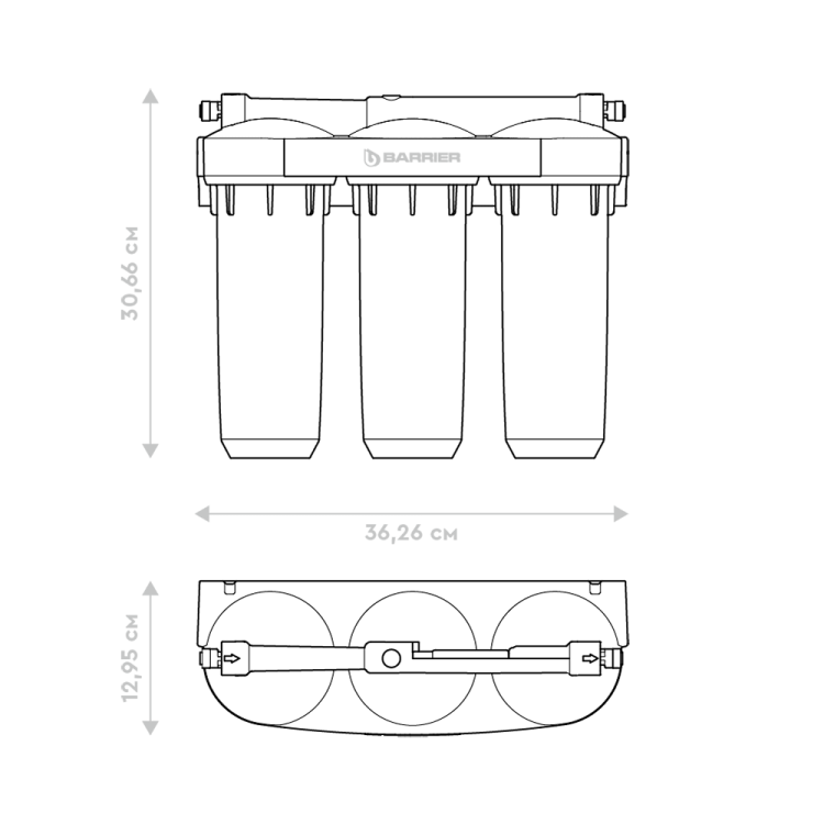 Барьер ПРОФИ Жесткость Сити водоочиститель бытовой