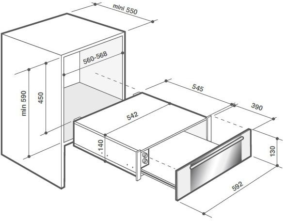 De Dietrich DWD7400G подогреватель посуды