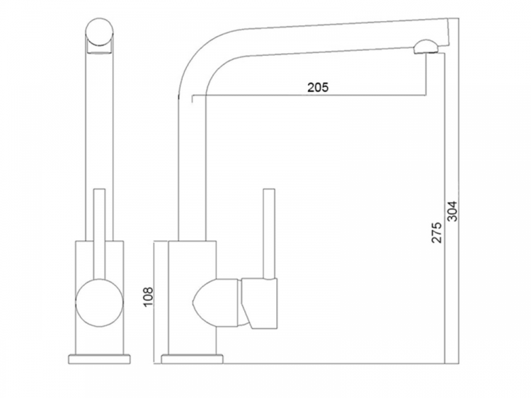 Longran Impact LM2104 Marone granite смеситель