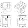 Alveus ZOOM 10 MAXIM SAT-90 615X500 1X кухонная мойка