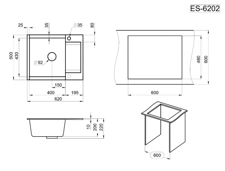 Granula ES-6202 турмалин мойка