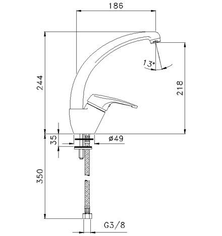 TopZero Carlo Smoke-47 смеситель