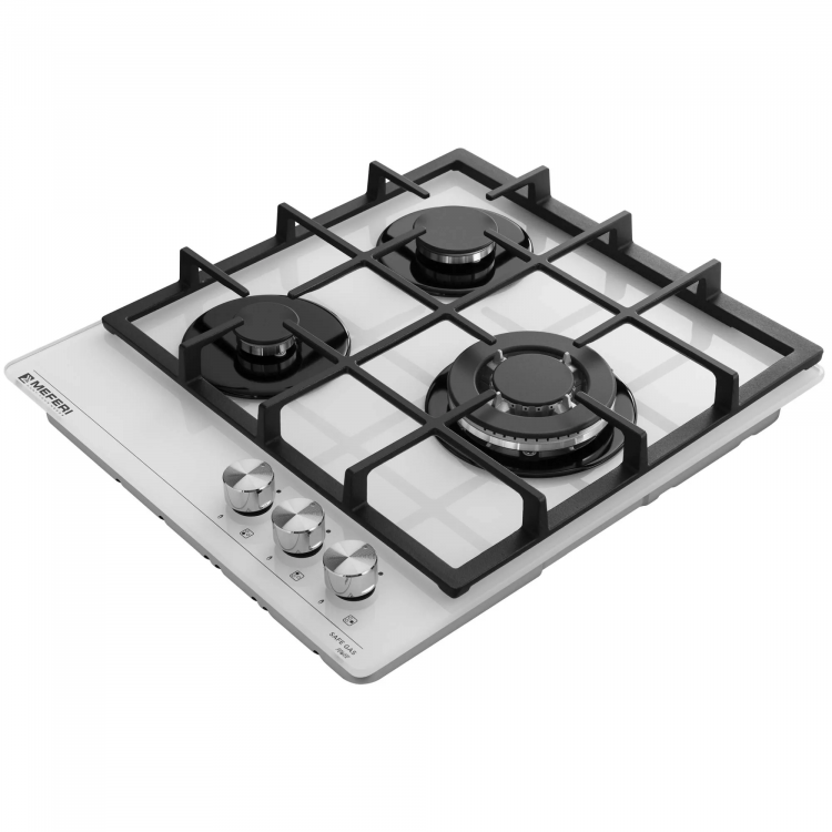 Meferi MGH453WH GLASS POWER газовая варочная панель