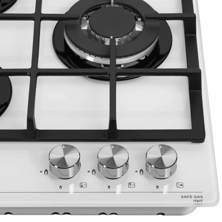 Meferi MGH453WH GLASS POWER газовая варочная панель