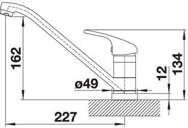 Blanco DARAS-F хром смеситель