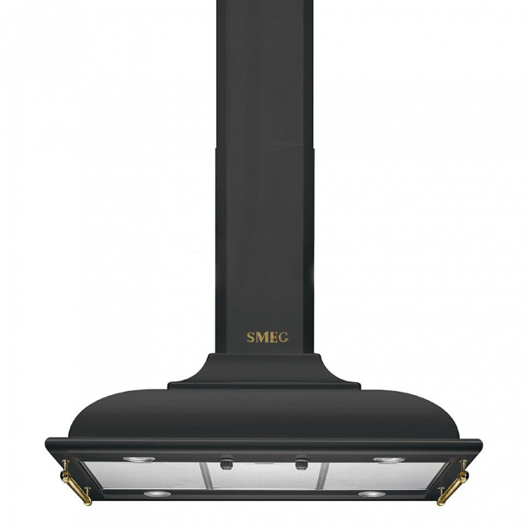 Smeg KCI19AOE вытяжка островная 90 см антрацит