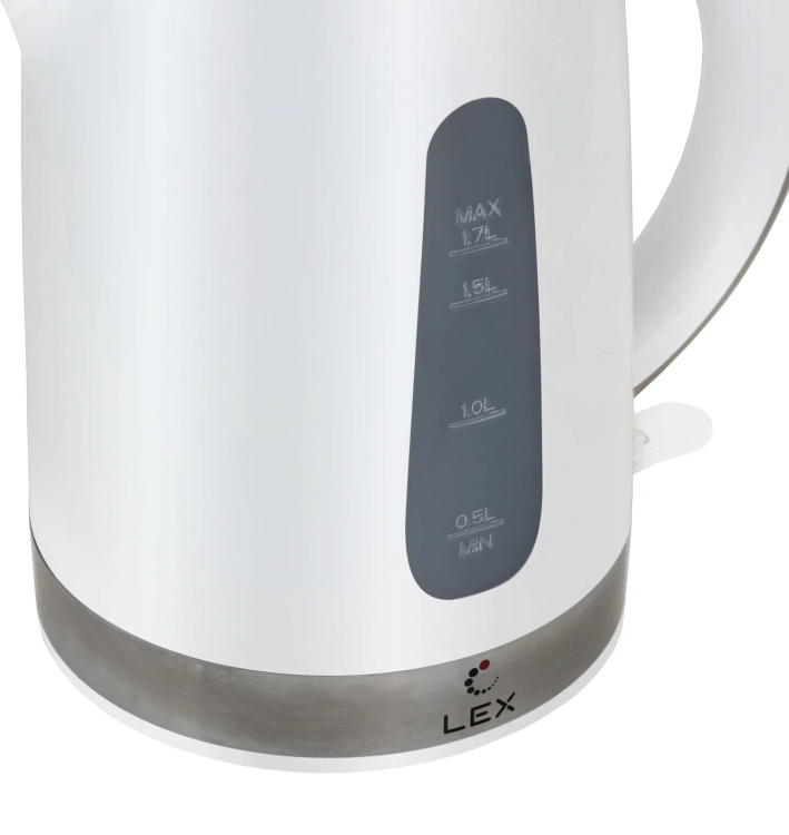 LEX LX 30028-1 чайник электрический белый