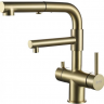 Zorg  SZR-3216 BRONZE смеситель под фильтр с вытяжной лейкой