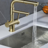 Zorg  SZR-3216 BRONZE смеситель под фильтр с вытяжной лейкой