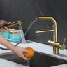 Zorg  SZR-3216 BRONZE смеситель под фильтр с вытяжной лейкой