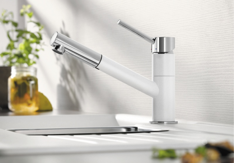 Blanco KANO-S белый/хром смеситель