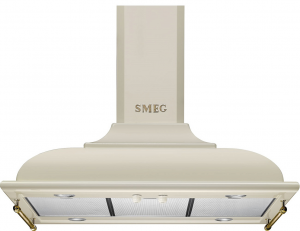Smeg KCI19POE вытяжка островная 90 см кремовый