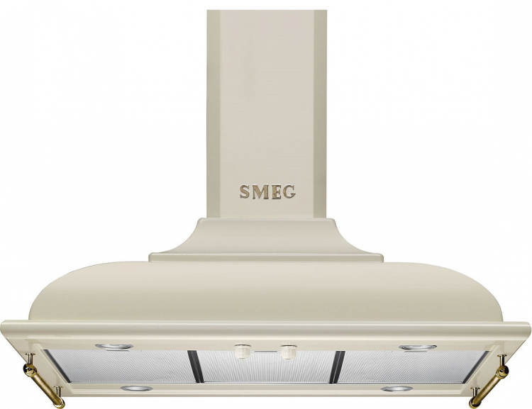 Smeg KCI19POE вытяжка островная 90 см кремовый