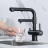 Zorg  SZR-3216 GRAFIT смеситель под фильтр с вытяжной лейкой