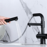 Zorg  SZR-3216 GRAFIT смеситель под фильтр с вытяжной лейкой