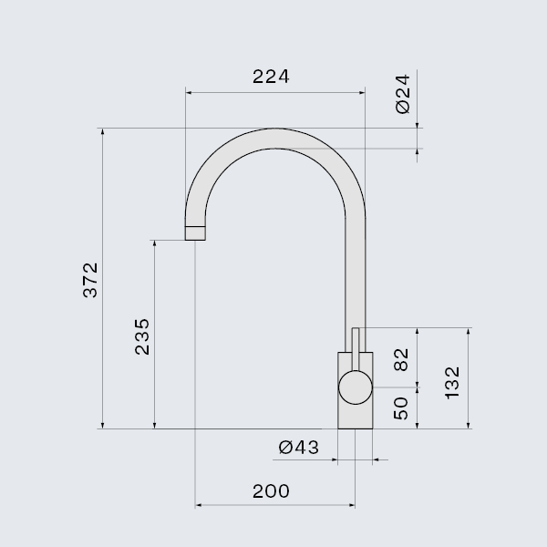 Falmec ISEO ROUND WH смеситель