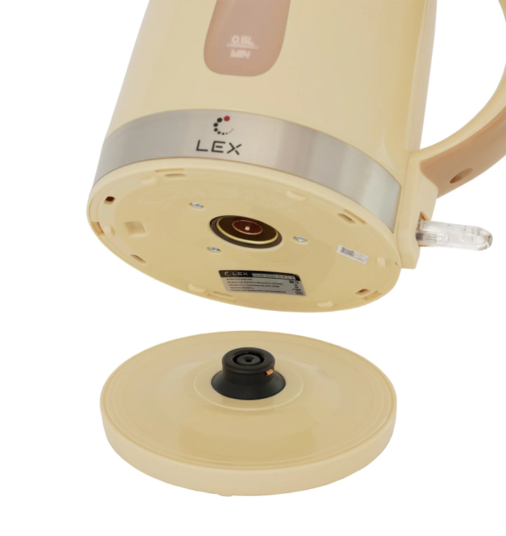 LEX LX 30028-3 чайник электрический бежевый