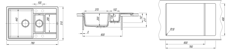 Florentina Липси-780К cерый шёлк мойка