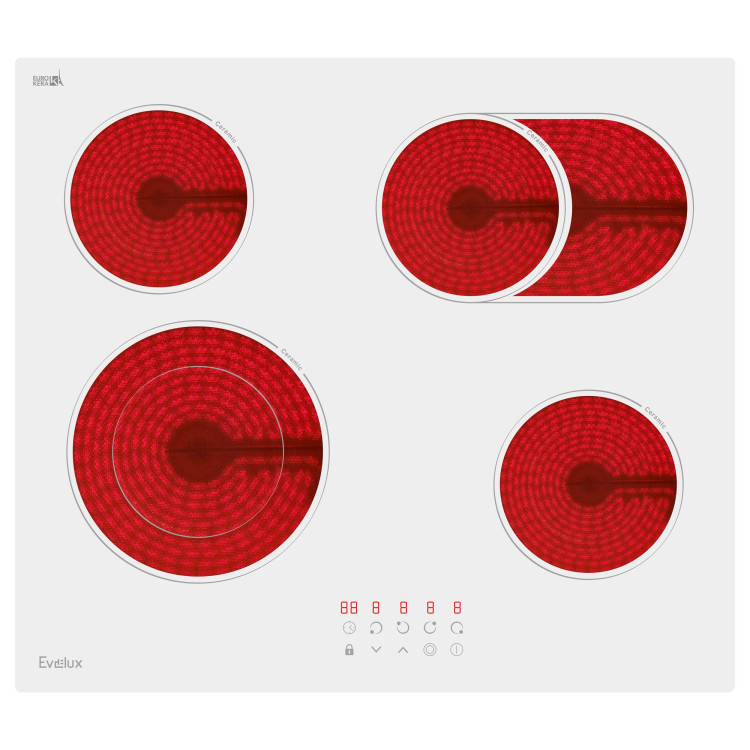 Evelux HEV 642 W электрическая варочная панель