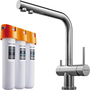 Omoikiri Nagano-BN комплект смеситель + фильтр Pure drop Lite