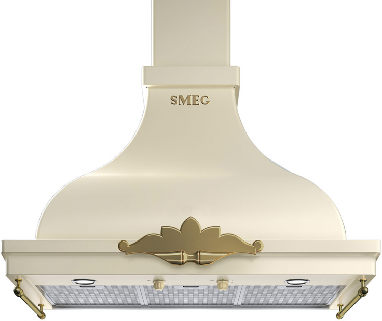 Smeg KCM900POE вытяжка настенная 90 см кремовый