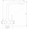 Zorg SH 552 BLACK BR смеситель