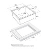 Paulmark ALLER 48 UNI брашированное золото PVD мойка