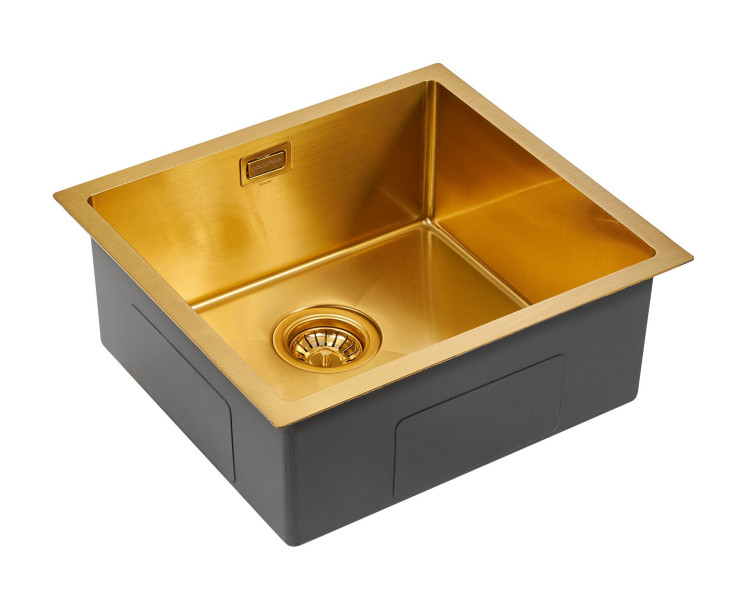 Paulmark ALLER 48 UNI брашированное золото PVD мойка