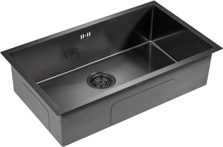 Paulmark NEXT 74 UNI вороненая сталь мойка