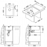 Alveus PURE 10 KMB-90 405X525 1X в компл.кухонная мойка