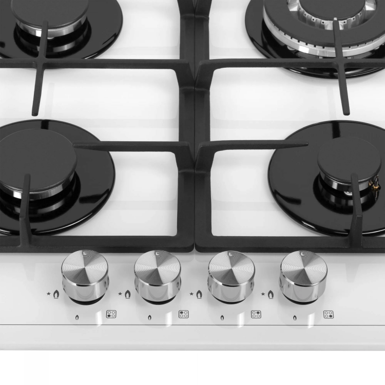 Meferi MGH604WH GLASS POWER газовая варочная панель